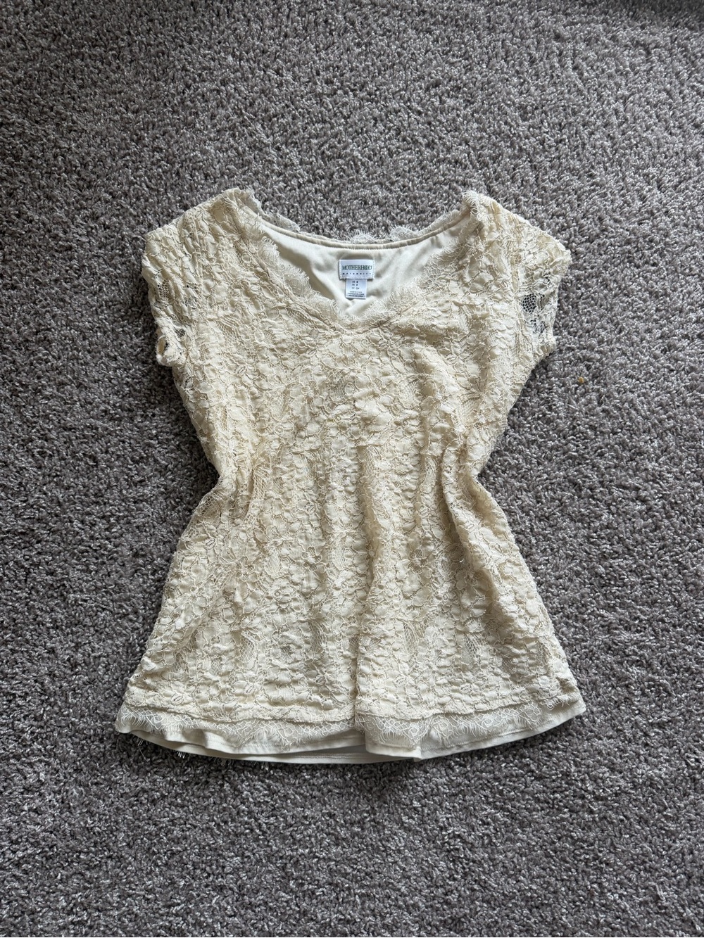 Lace Coquette Blouse- Maternity
